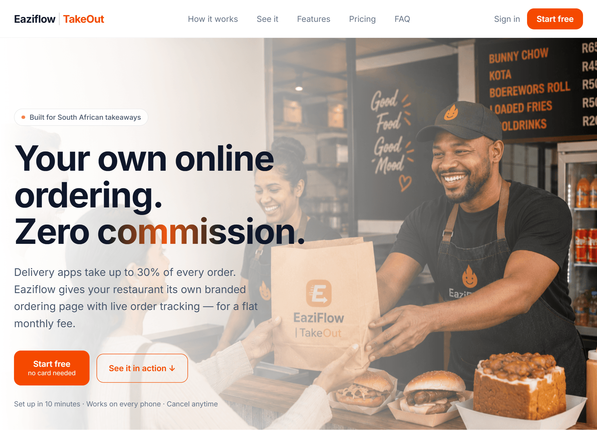 EaziFlow|TakeOut website